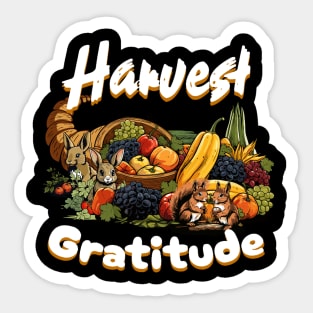 Harvest Gratitude - Thanksgiving Sticker